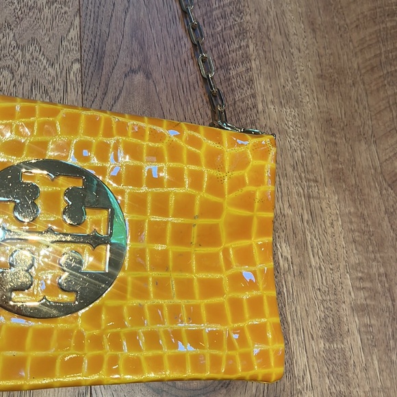 Tory Burch Woman’s Yellow Clutch Purse